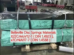 Υλικά Belleville Disc Springs X22CrMoV12-1 (DIN 1.4923 ), x7CrNiAl17-7 (DIN 1.4568)