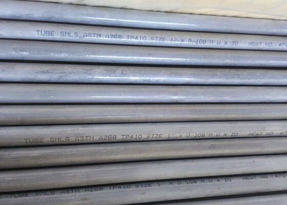 ASTM A268 / A268M Seamless Stainless Steel TP410 Tubes 410 Stainless Steel Pipes
